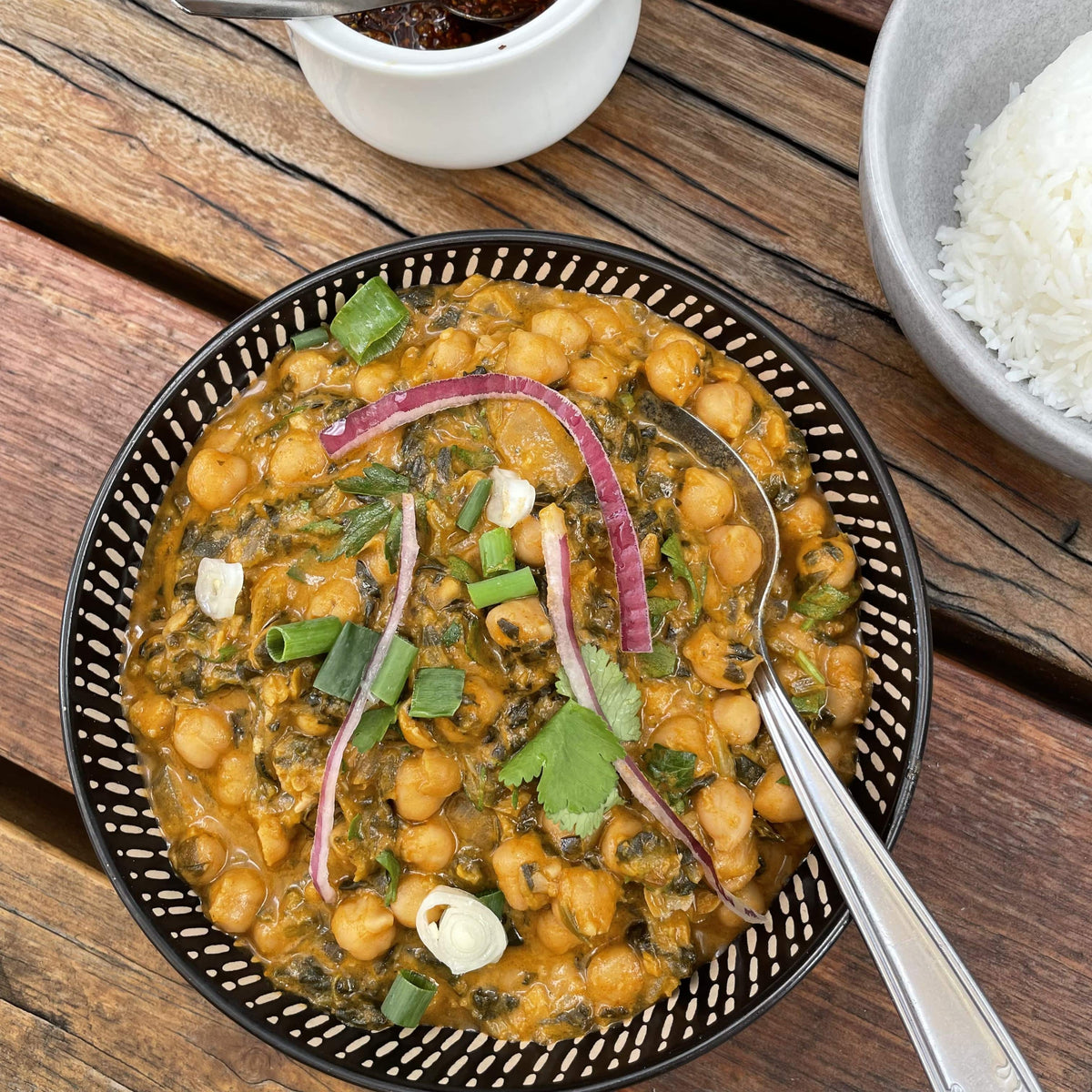 Spinach and Chickpea  Curry (heat at home) - 700g (3 serves)