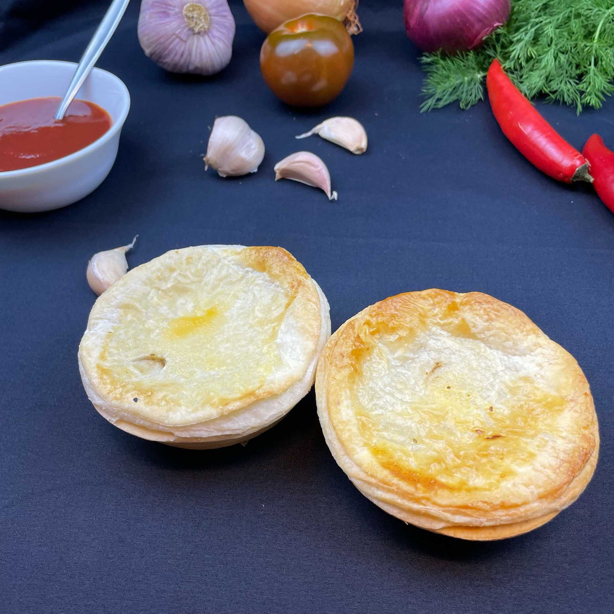 2 x Plain Beef Pies (bake at home)